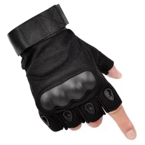 LUVA TIPO OAKLEY MEIO DEDO | PRETA