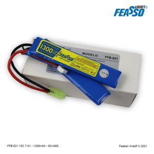 Alternative view of Bateria LiPO 15C - 7.4V - 1300mAh