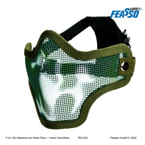 Alternative view of Máscara Airsoft Telada Verde Camuflado