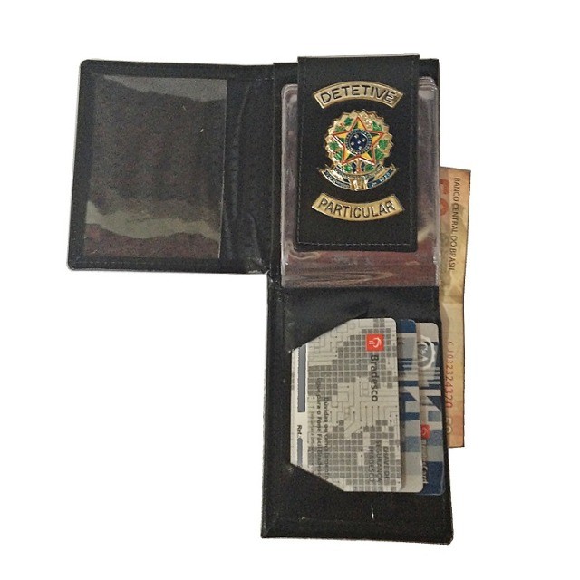Carteira Detetive Particular em Couro Sintético - Imagem 4