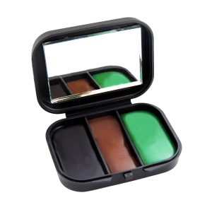 Kit Camuflagem Facial Militar 3 Cores C/ Espelho